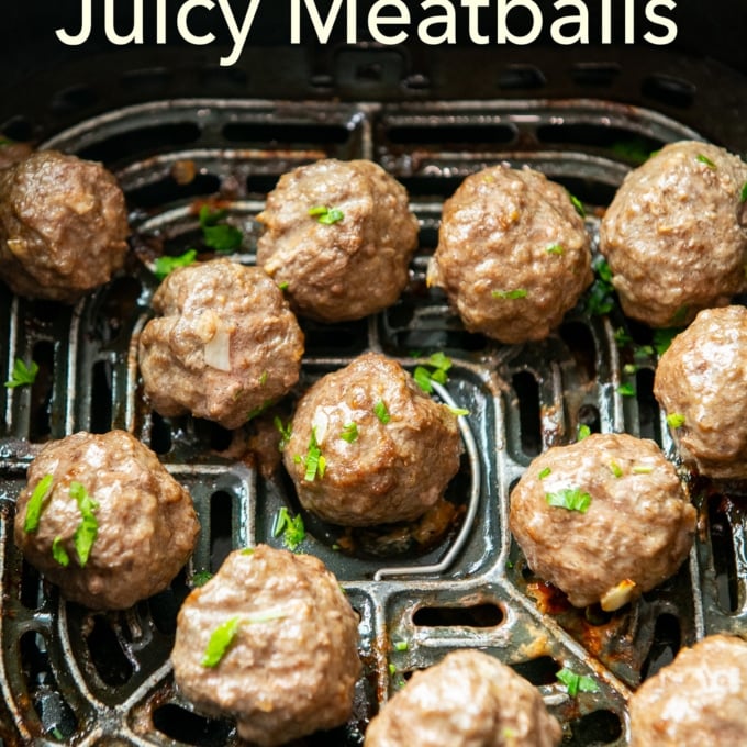 Air Fryer Meatballs Recipe in 15 minutes Juicy | Air Fryer World