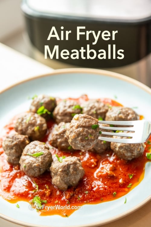 for in air fryer meatballs with sauce 