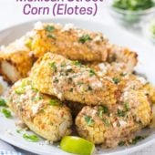 Air Fried Mexican Street Corn-on-The-Cob Elotes
