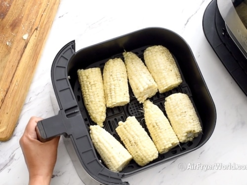 Air fry corn