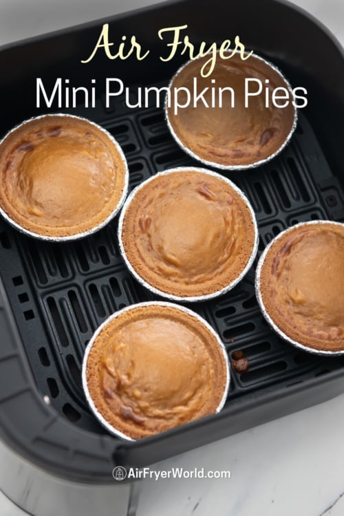 Cooked mini pies in air fryer