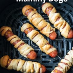 Air Fryer Mummy Hot Dogs Recipe | AirFryerWorld.com