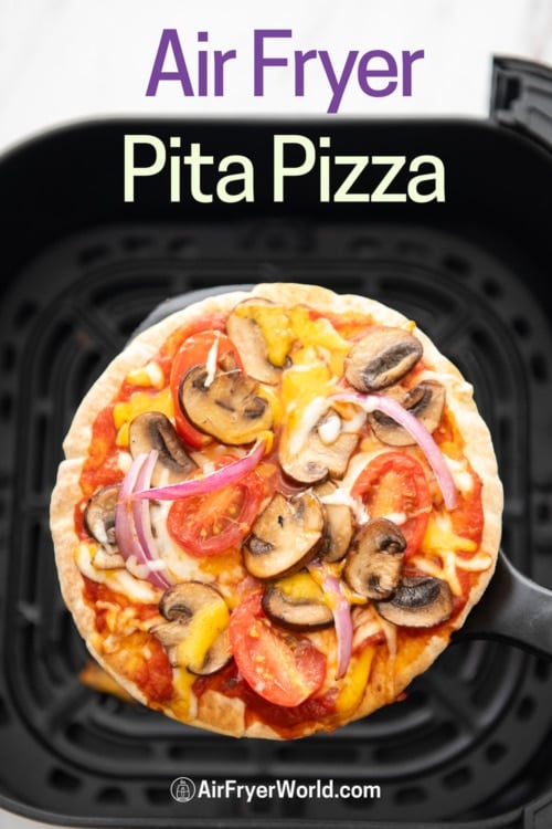 Air Fryer Pita Pizza In 5 Minutes - Recipes From A Pantry