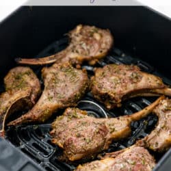 Air Fryer Lamb Chops with Rosemary Garlic | AirFryerWorld.com