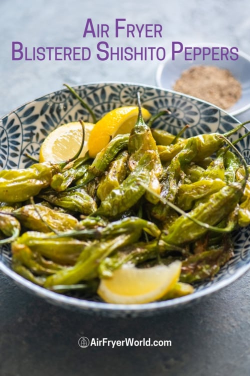 bowl of shishito peppers