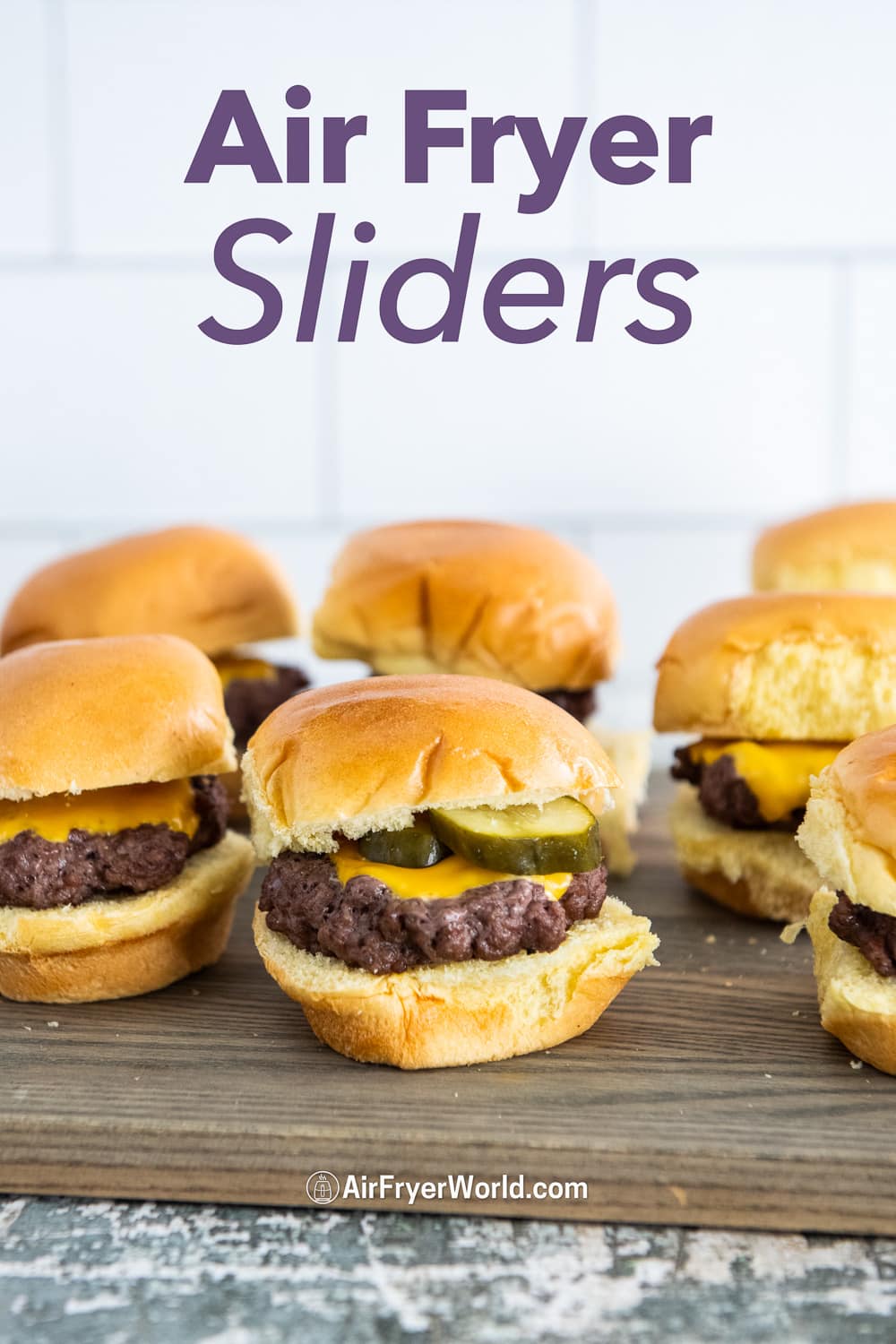 Air Fryer Sliders Recipe Cheeseburgers Easy 30 minutes