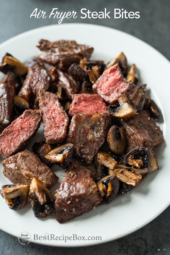 Air Fryer Steak Bites Recipe are Juicy and amazing! @bestrecipebox