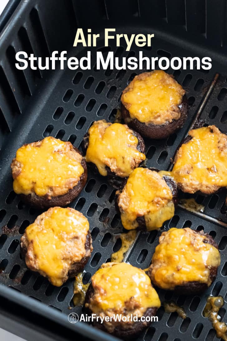 Air Fryer Stuffed Mushrooms-AirFryerWorld