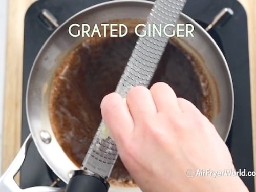 making teriyaki sauce