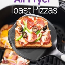 air fryer toast pizza