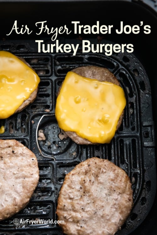 Air Fryer Frozen Turkey Burger (Homemade or Store Bought)