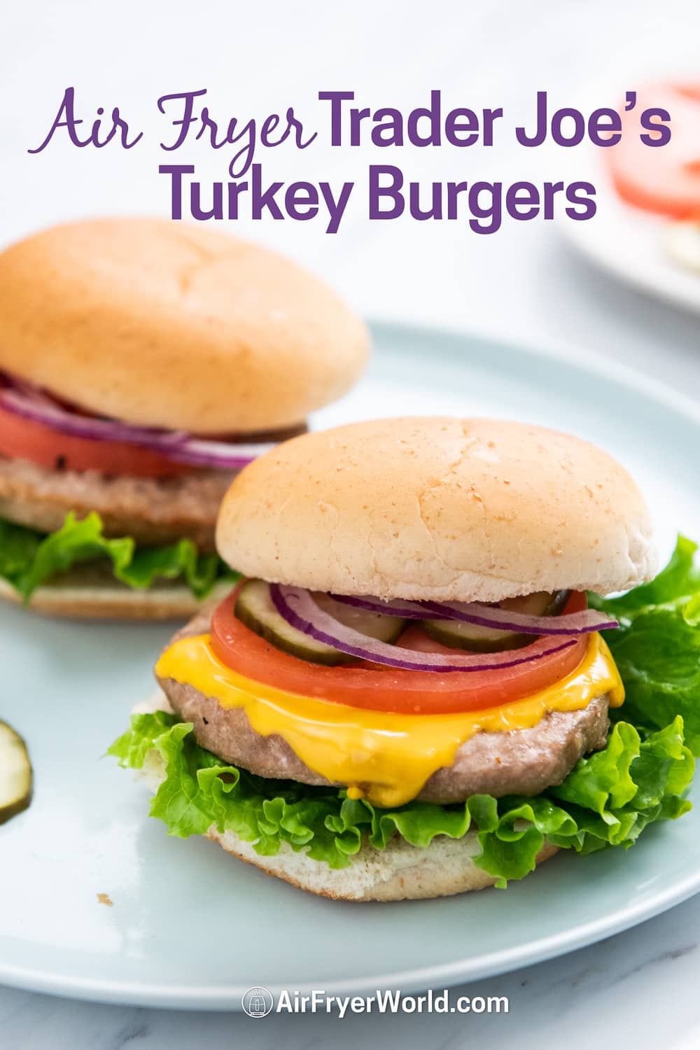 Trader Joe's Air Fryer Frozen Turkey Burgers EASY Air Fryer World