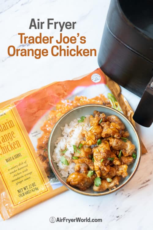 Air Fryer Trader Joe's Mandarin Orange Chicken Recipe in a bowl