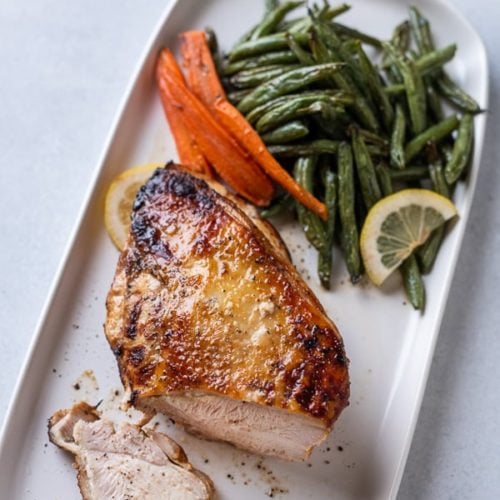 Air Fried Turkey Breast with Lemon Pepper or Herbs