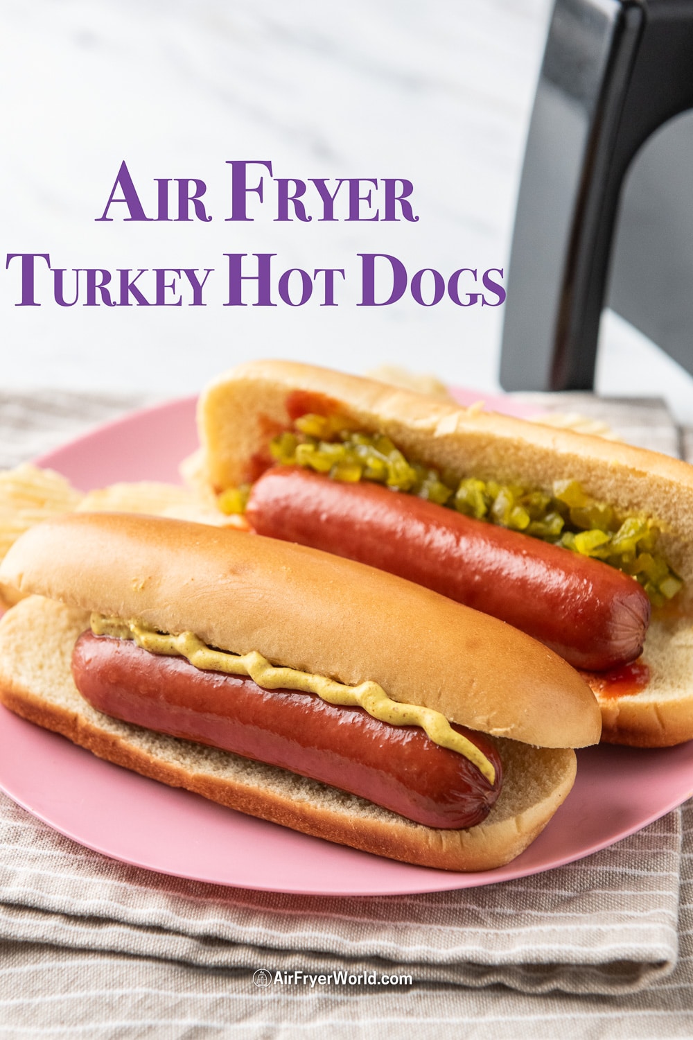 Air Fryer Turkey Hot Dogs Healthy 10 min Quick | Air Fryer World