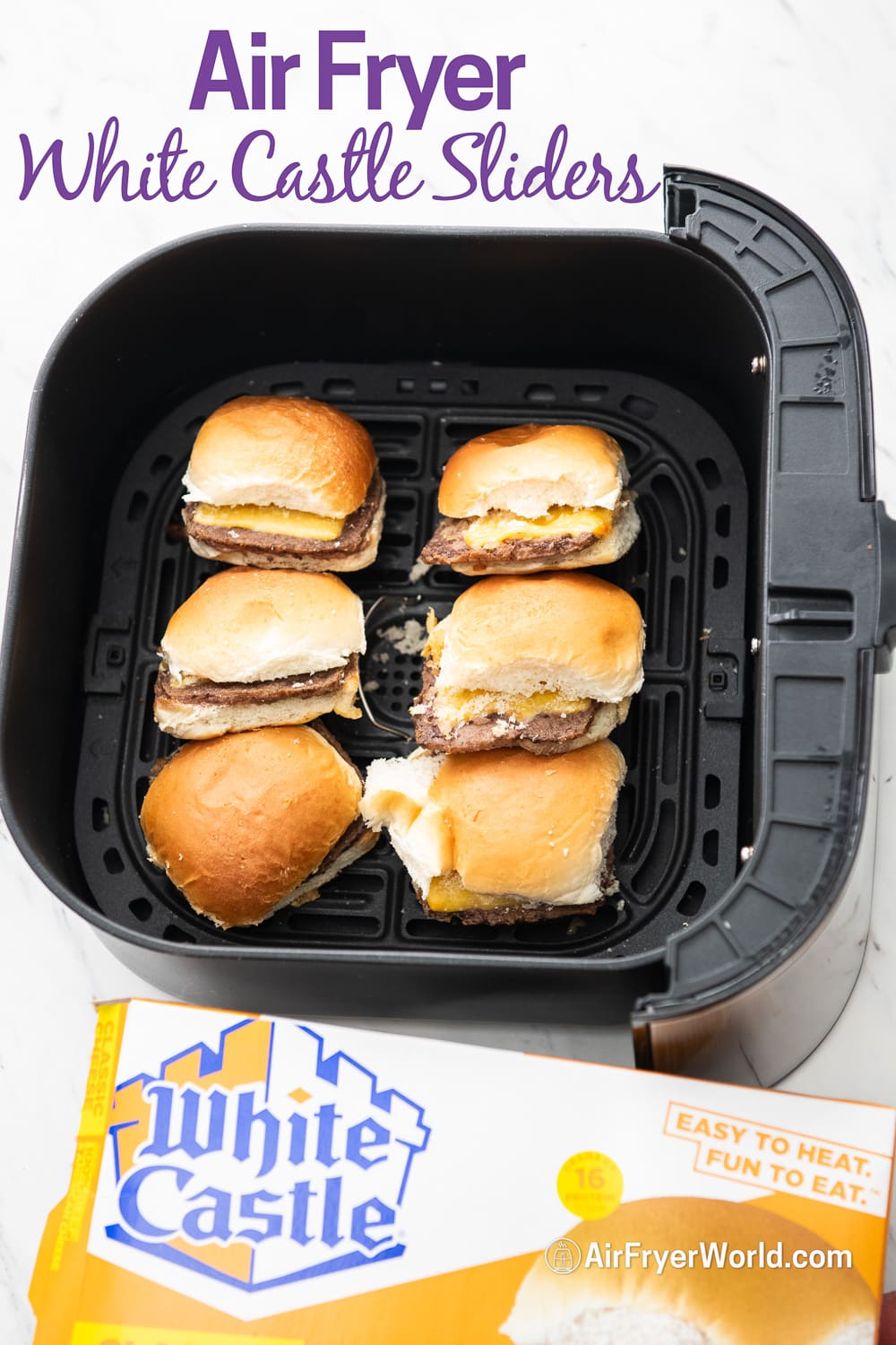 White Castle Frozen Sliders In Air Fryer Air Fryer White Castle Sliders 8 min Re-heat Frozen | Air Fryer Worl