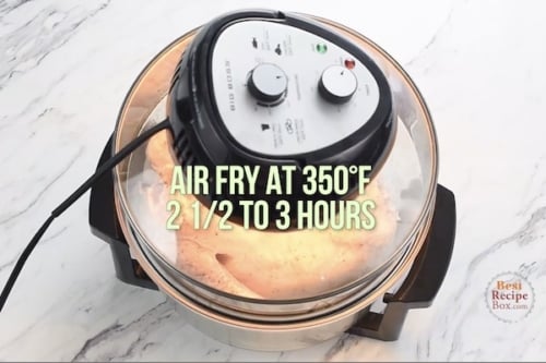 Turkey cooking in air fryer