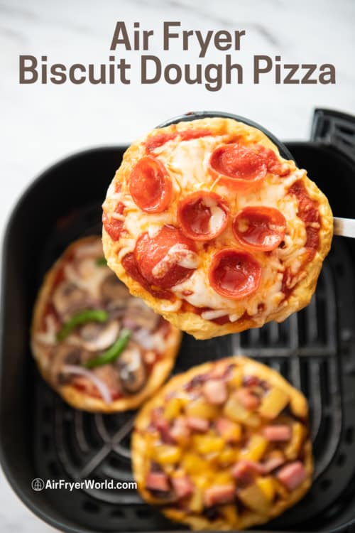 Air Fryer Mini Pizzas (Biscuit Pizza) - Upstate Ramblings