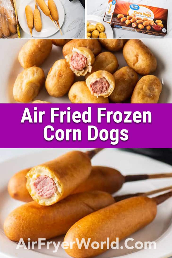 Air Fried Corn Dogs in the Air Fryer | AirFryerWorld.com