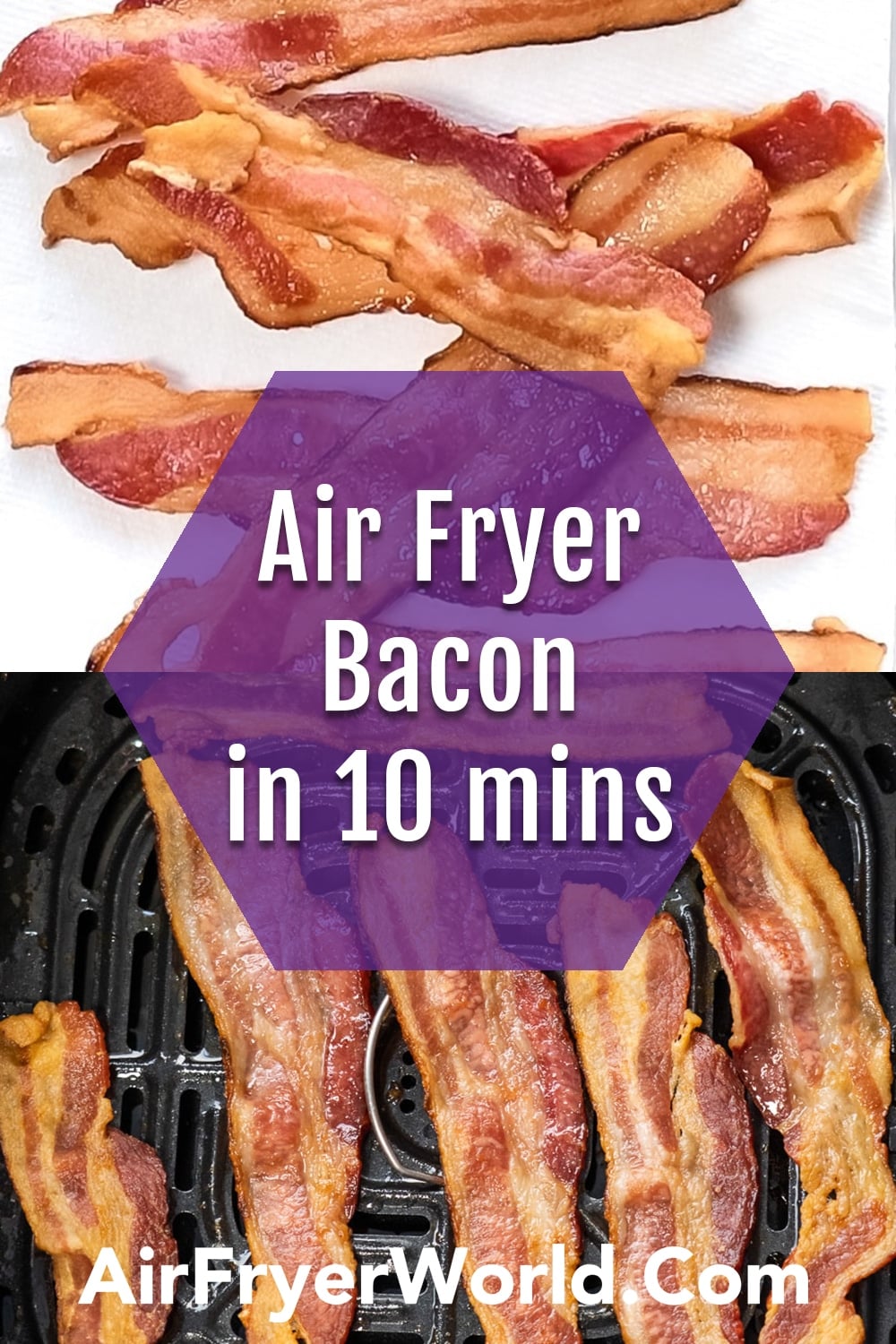Air Fryer Bacon Recipe Air Fried EASY KETO | Air Fryer World