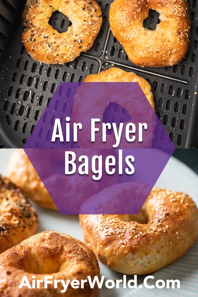 How to Cook Air Fried Bagels Recipe collage