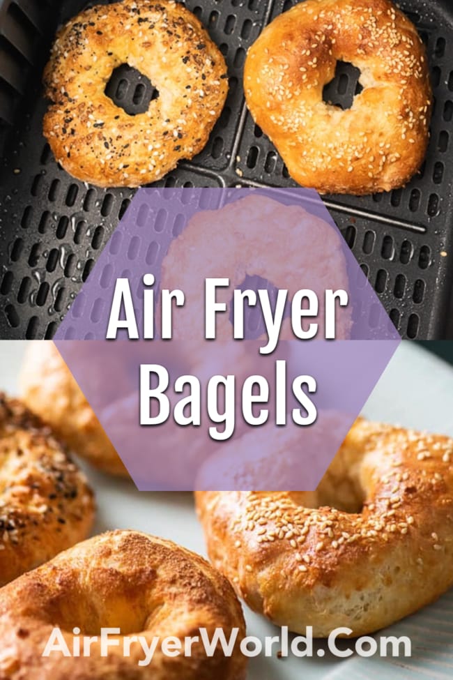 How to Cook Air Fried Bagels Recipe collage