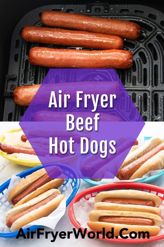Air Fryer Beef Hot Dogs