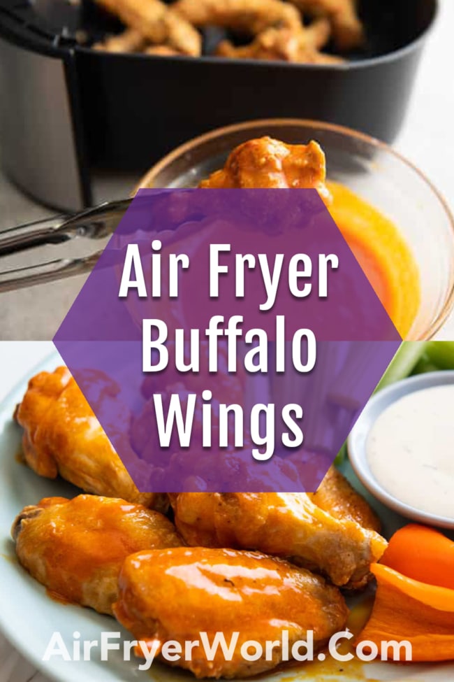 Air Fried Buffalo Wings collage