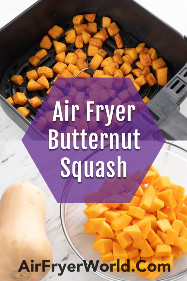 Air Fryer Butternut Squash collage