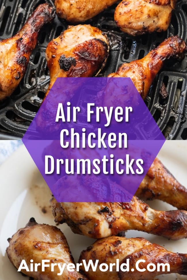 Easy Air Fried Chicken Drumsticks in the Air Fryer collage