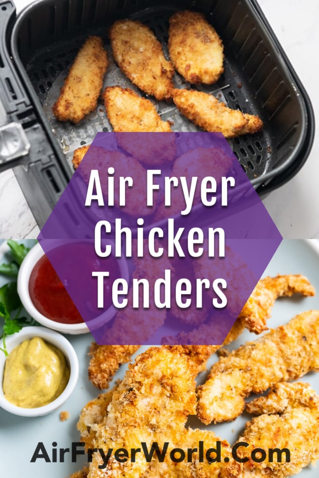 Air Fryer Homemade Chicken Strips collage