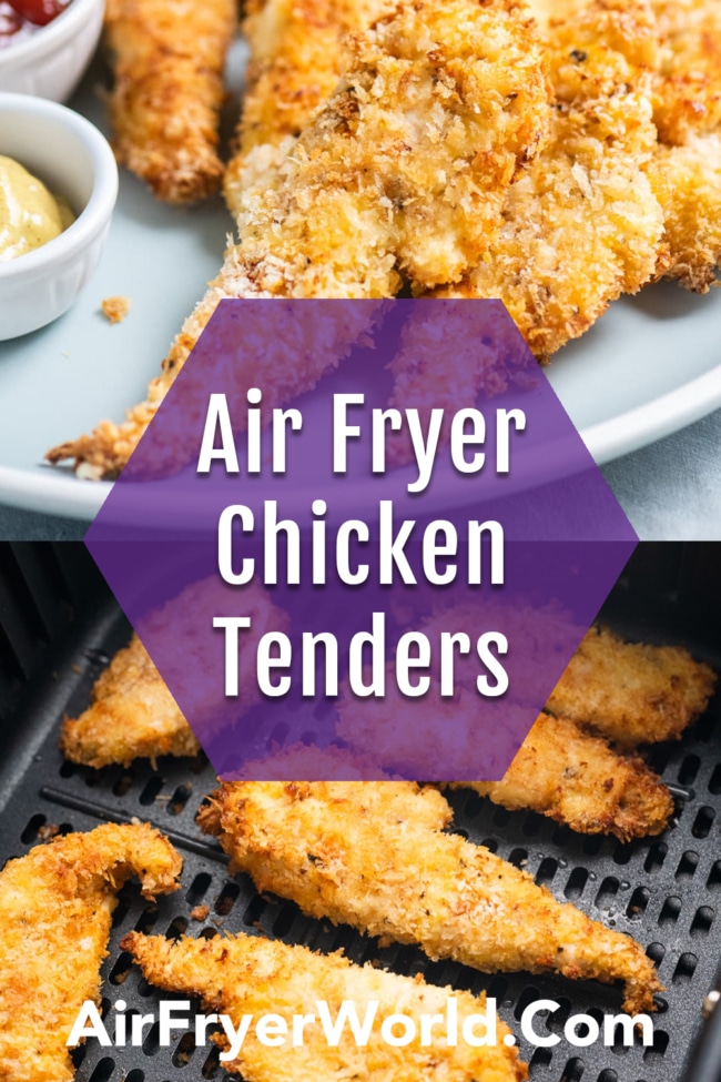 Air Fryer Homemade Chicken Strips collage