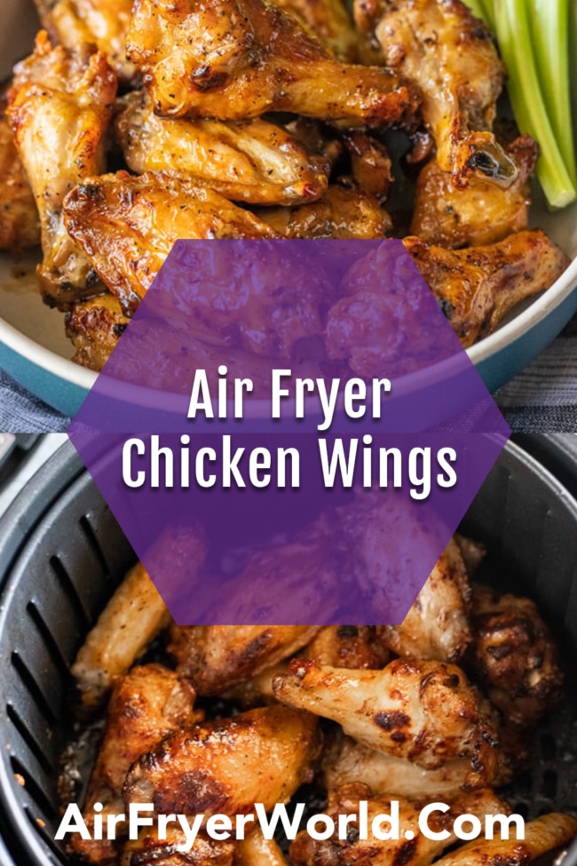 Air Fryer Crispy Chicken Wings collage