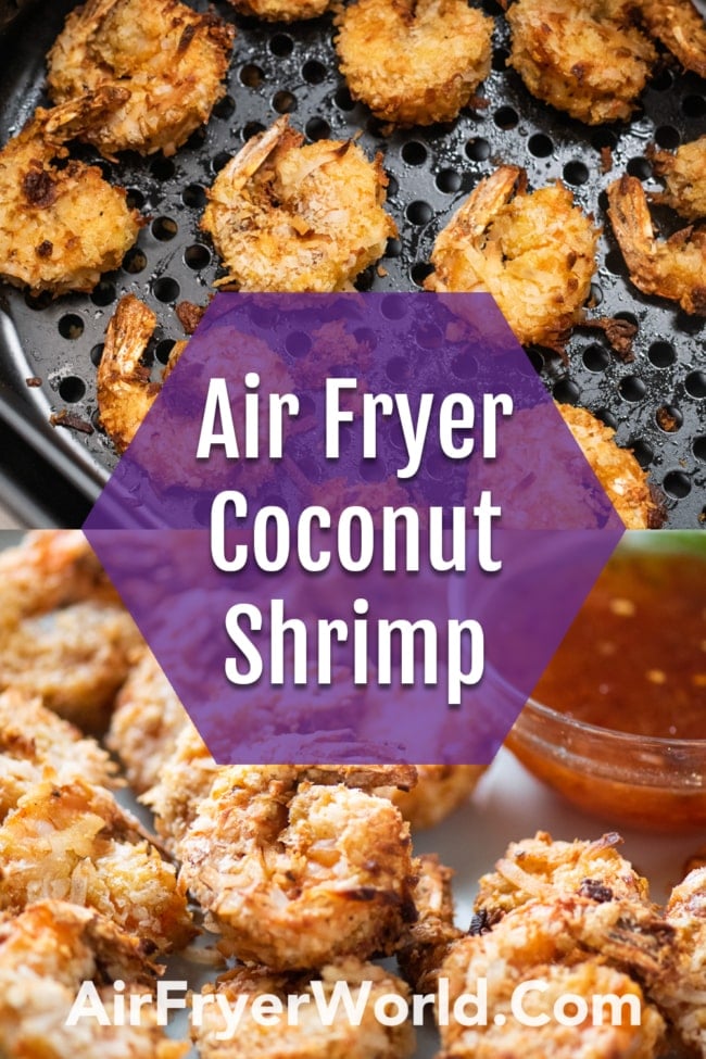 Air Fryer Coconut Shrimp collage