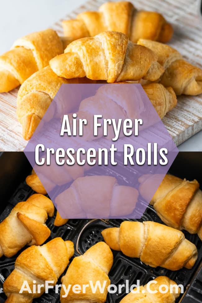 Air Fryer Crescent Rolls (Canned Refrigerated) Air Fried Croissants collage