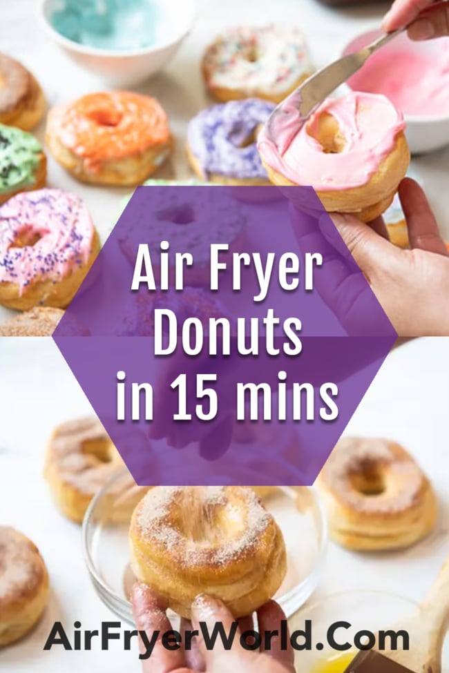 Easy Air Fryer Donuts Doughnuts Recipe collage