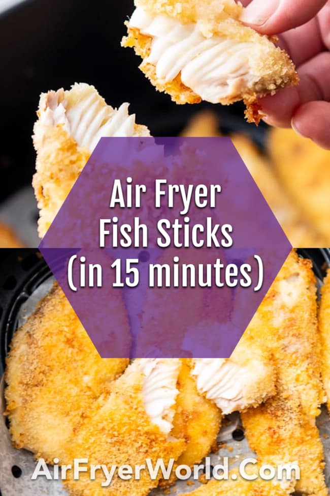 Air Fryer Fish Fillet or fish filet recipe collage