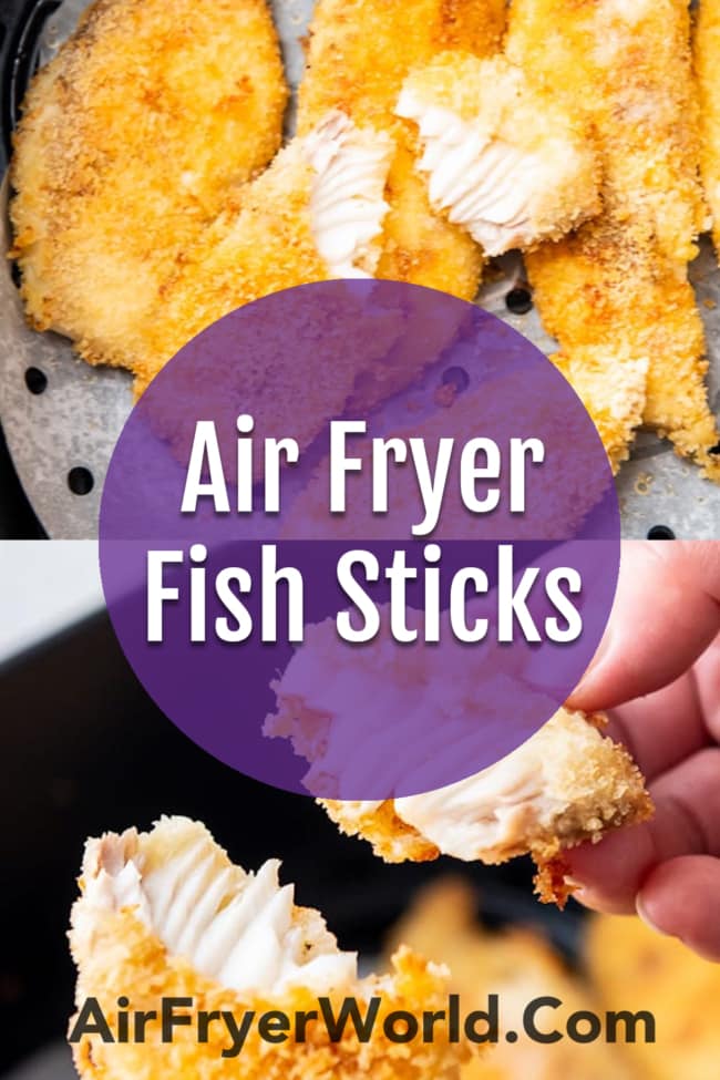 Air Fryer Fish Fillet or fish filet recipe collage