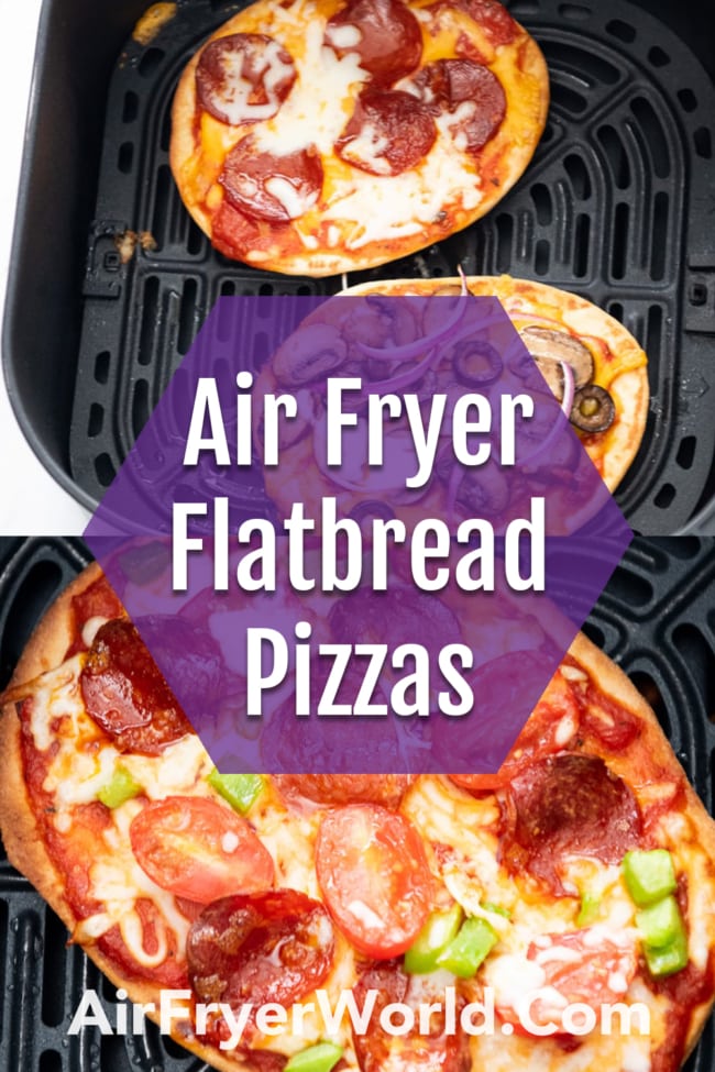Air Fryer Naan PIzza collage