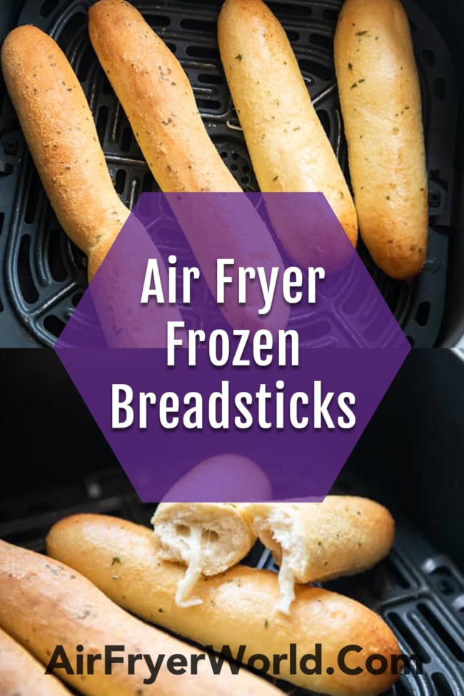 Air Fryer Frozen Breadsticks Recipe collage