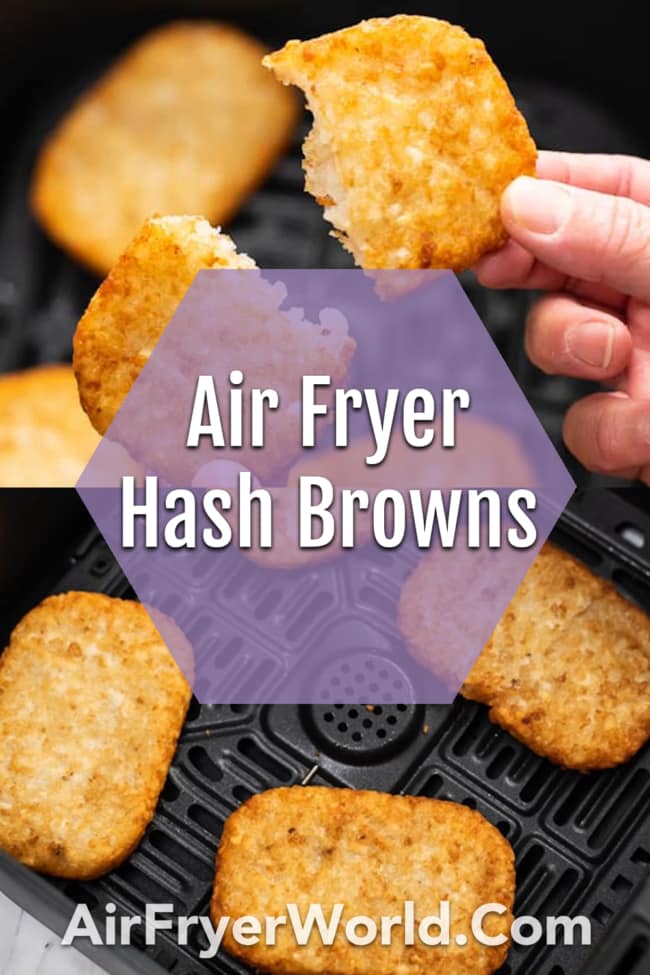 Air Fried Frozen Hash Browns collage