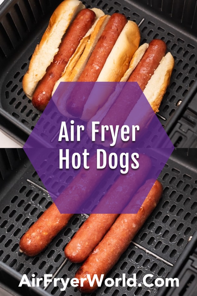 Easy Air Fried Hot Dogs Recipe collage