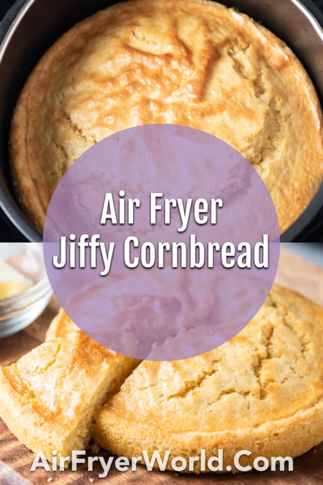Air Fryer Jiffy Cornbread Collage