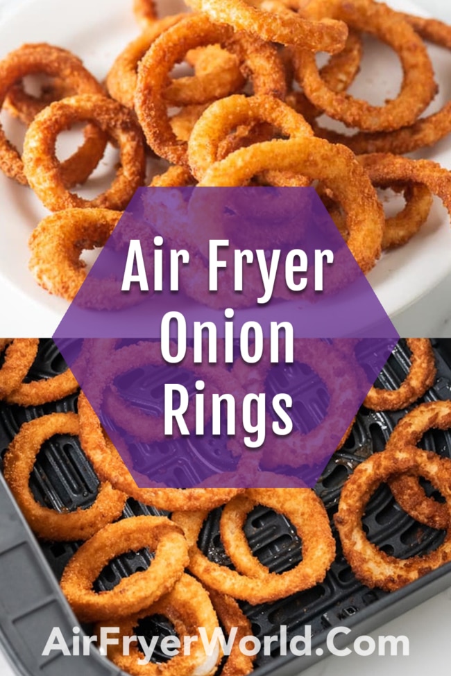 Air Fryer Onion Rings collage