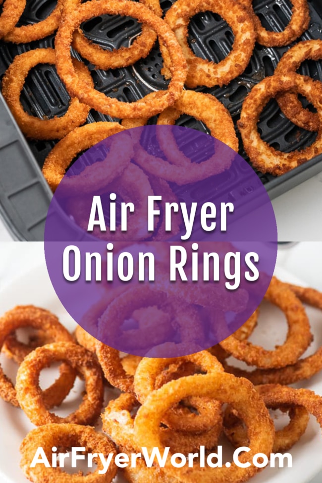 Air Fryer Onion Rings collage