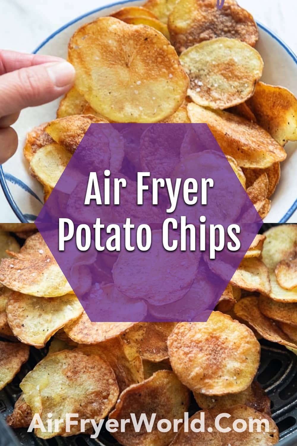 Air Fryer Potato Chips Recipe CRUNCHY, EASY Air Fryer World