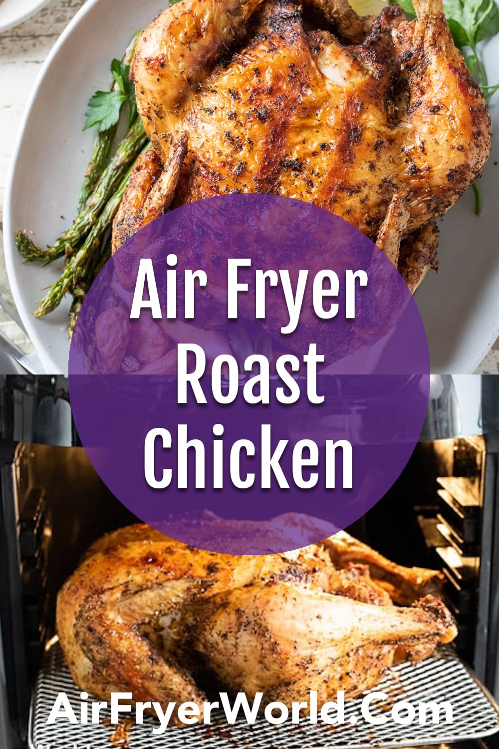 Air Fryer Whole Roast Chicken Recipe EASY Air Fryer World