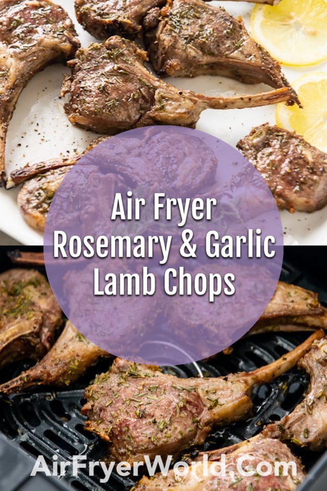 Air Fryer Lamb Chops with Rosemary Garlic | AirFryerWorld.com