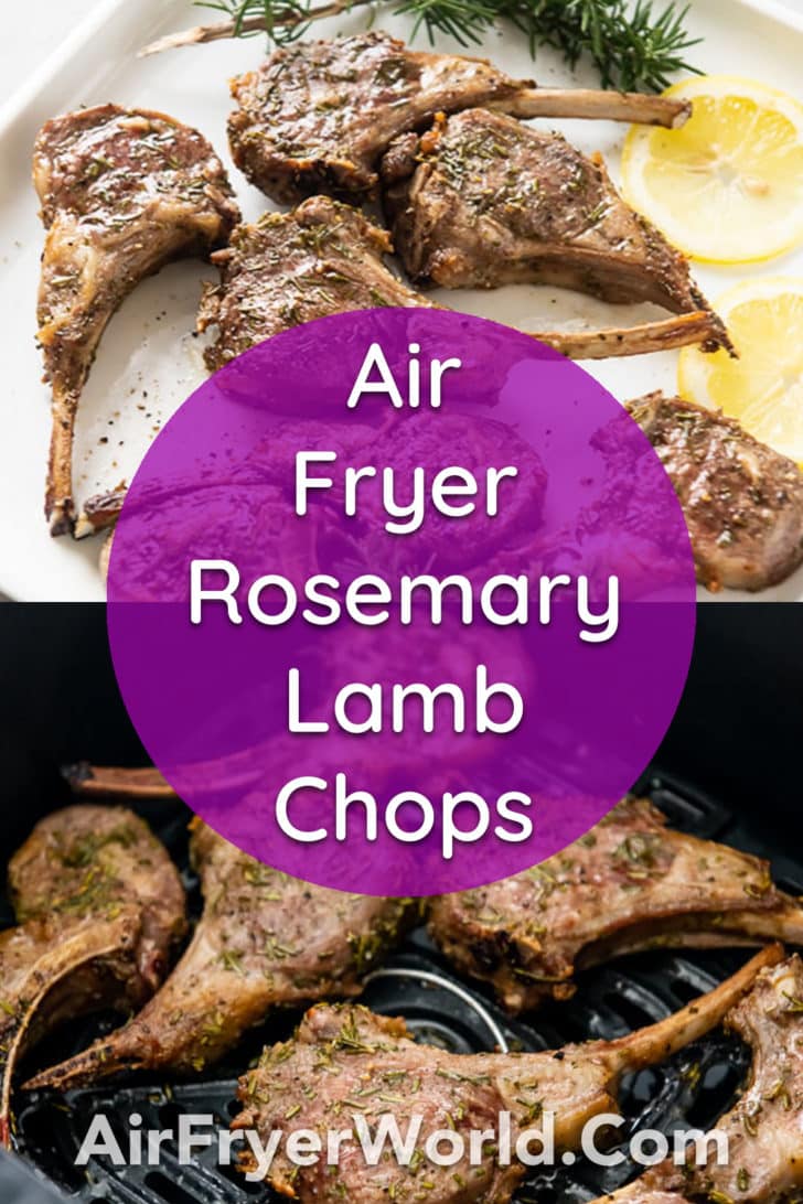 Air Fryer Lamb Chops with Rosemary Garlic | AirFryerWorld.com