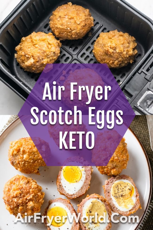 Air Fryer Scotch Eggs Recipe collage